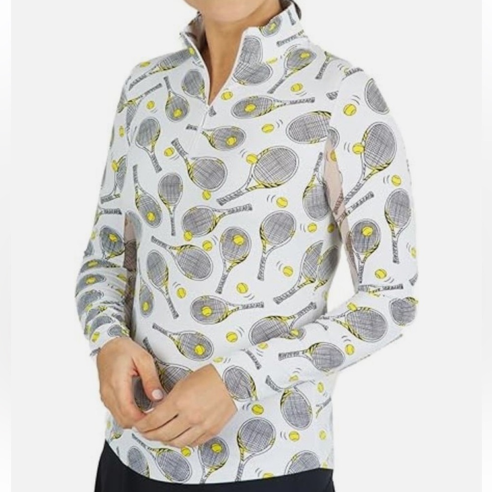 IBKUL Tennis Print Top